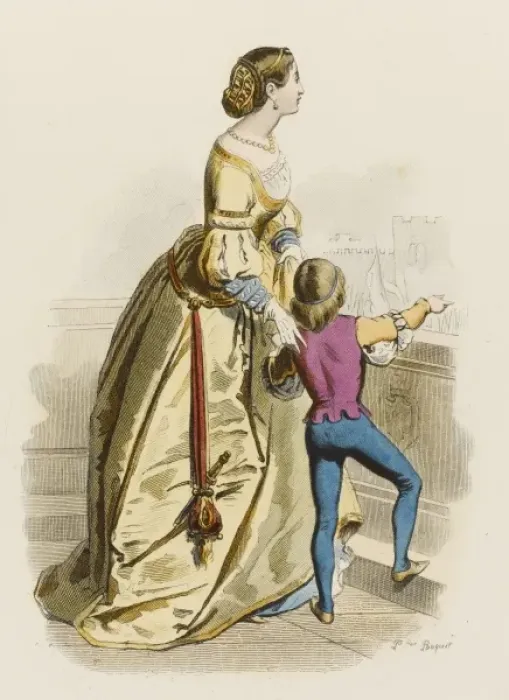 Framed Print : Italian Woman and Boy Framed Print : Italian Woman and Boy