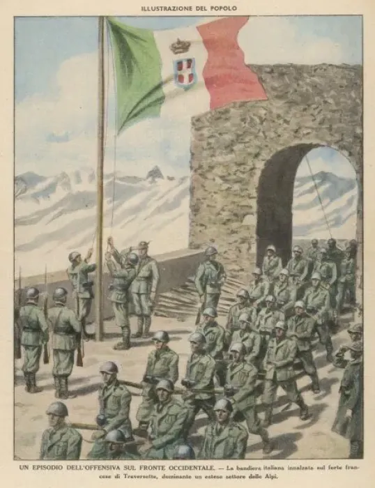 Framed Print : Italians in the Alps Framed Print : Italians in the Alps