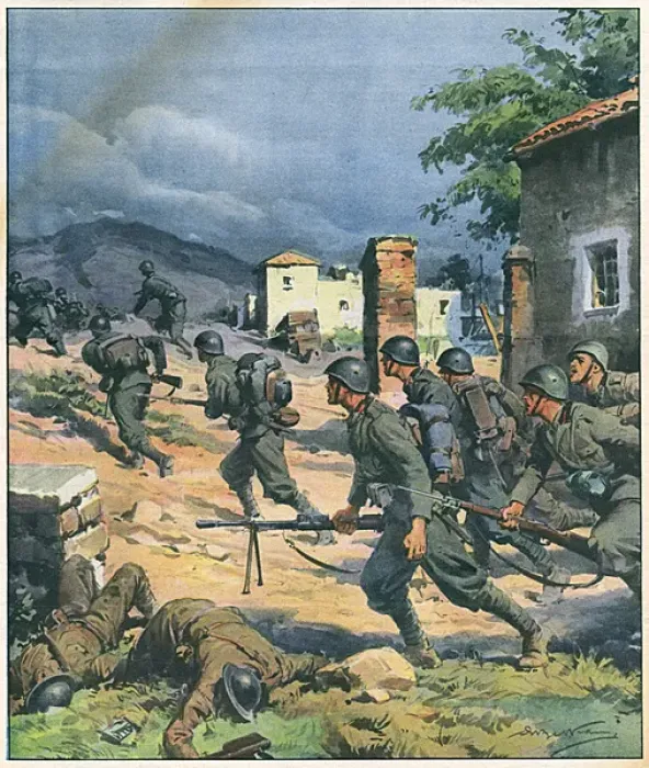 Framed Print : Italians in Greece 1940 Framed Print : Italians in Greece 1940