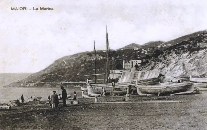 Framed Print : Italy - Amalfi Coast - Maiori - the Marina Framed Print : Italy - Amalfi Coast - Maiori - the Marina
