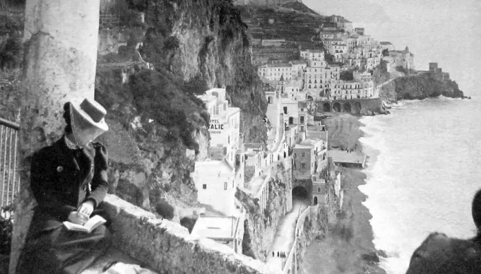 Framed Print : Italy Amalfi pre-1900 Framed Print : Italy Amalfi pre-1900