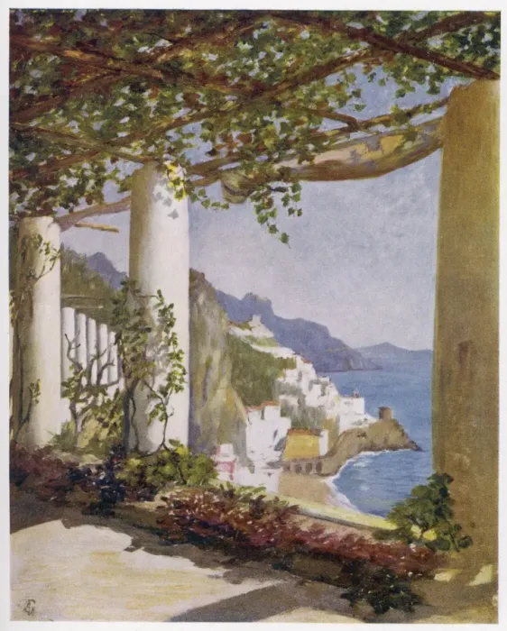 Framed Print : Italy / Amalfi / Terrace Framed Print : Italy / Amalfi / Terrace
