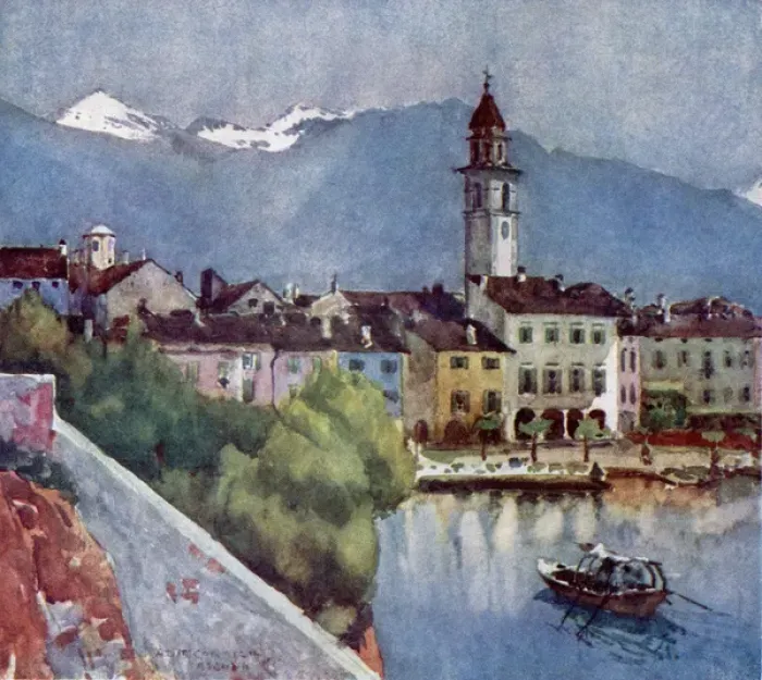 Framed Print : Italy / Ascona / Maggiore Framed Print : Italy / Ascona / Maggiore