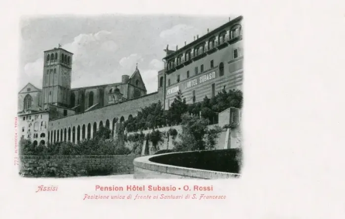 Framed Print : Italy - Assisi - Pension Hotel Subasio