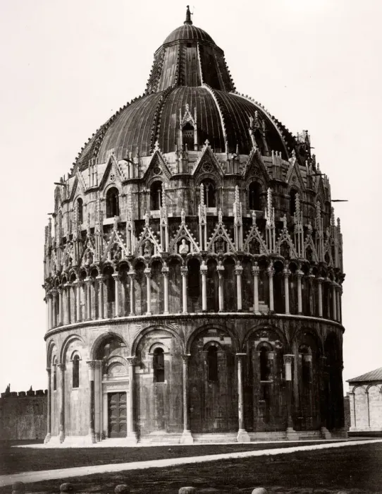 Framed Print : Italy - Baptistery Pisa, beside Leaning Tower, Pisa Framed Print : Italy - Baptistery Pisa, beside Leaning Tower, Pisa
