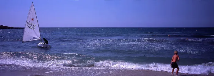 Framed Print : Italy - boat - beach