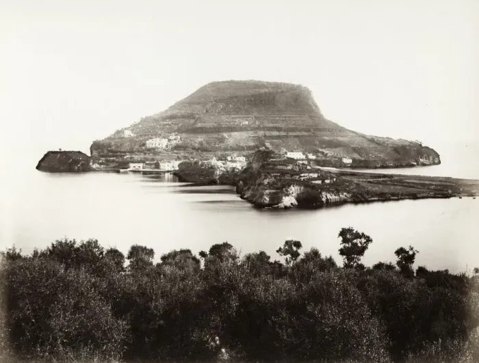 Framed Print : Italy c. 1880s - Cape Miseno, Gulf of Naples, Italy Framed Print : Italy c. 1880s - Cape Miseno, Gulf of Naples, Italy