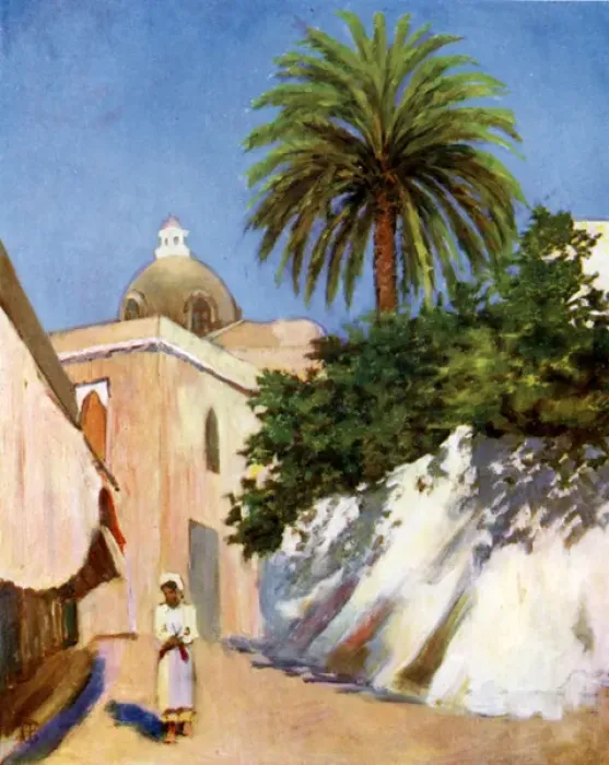 Framed Print : Italy / Capri Street 1904 Framed Print : Italy / Capri Street 1904