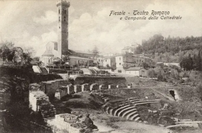 Framed Print : Italy - Fiesole - Roman Theatre and Belltower Framed Print : Italy - Fiesole - Roman Theatre and Belltower