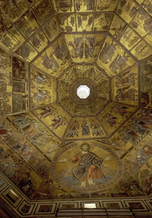 Framed Print : Italy, Florence. Baptistry of San Giovanni. Ceiling mosaic Framed Print : Italy, Florence. Baptistry of San Giovanni. Ceiling mosaic