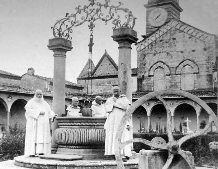 Framed Print : Italy Florence Certosa del Galluzzo Monastery pre-1900 Framed Print : Italy Florence Certosa del Galluzzo Monastery pre-1900