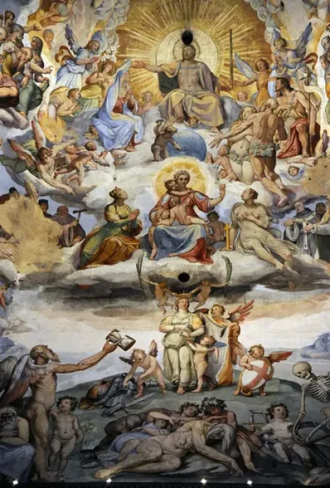 Framed Print : Italy. Florence. Dome of Brunelleschi. Last Judgement, by Gi Framed Print : Italy. Florence. Dome of Brunelleschi. Last Judgement, by Gi