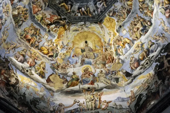Framed Print : Italy. Florence. Dome of Brunelleschi. Last Judgement, by Gi Framed Print : Italy. Florence. Dome of Brunelleschi. Last Judgement, by Gi