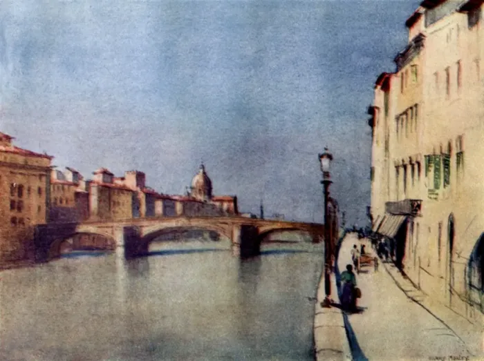 Framed Print : Italy - Florence - Ponte Santa Trinita from Lungarno Acciaio Framed Print : Italy - Florence - Ponte Santa Trinita from Lungarno Acciaio