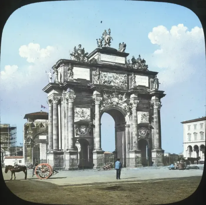 Framed Print : Italy - Florence - Triumphal Arch at Porta Gallo Framed Print : Italy - Florence - Triumphal Arch at Porta Gallo