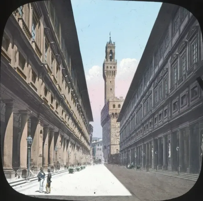 Framed Print : Italy - Florence - Uffizi and Palazzo Vecchio Framed Print : Italy - Florence - Uffizi and Palazzo Vecchio