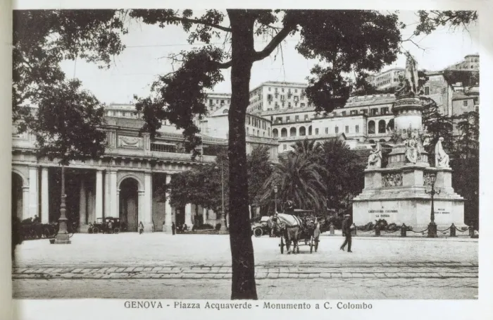 Framed Print : Italy, Genoa - Piazza Acquaverde - Monument to Columbus Framed Print : Italy, Genoa - Piazza Acquaverde - Monument to Columbus