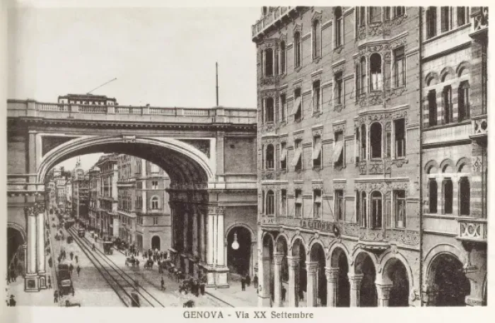 Framed Print : Italy, Genoa - Via XX Settembre Framed Print : Italy, Genoa - Via XX Settembre