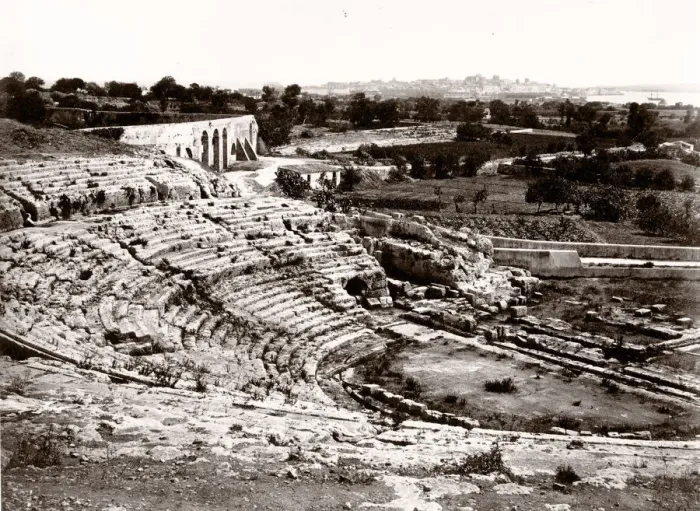 Framed Print : Italy - Greek Theatre, Syracuse, Syracusa, Sicily Framed Print : Italy - Greek Theatre, Syracuse, Syracusa, Sicily