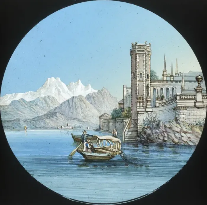 Framed Print : Italy - Isola Bella from the shore Framed Print : Italy - Isola Bella from the shore