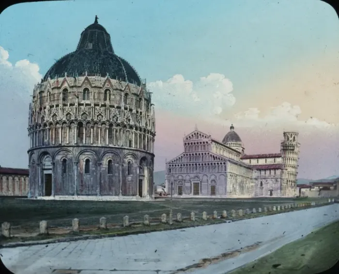 Framed Print : Italy - The Leaning Tower, Baptistery and Cathedral, Pisa