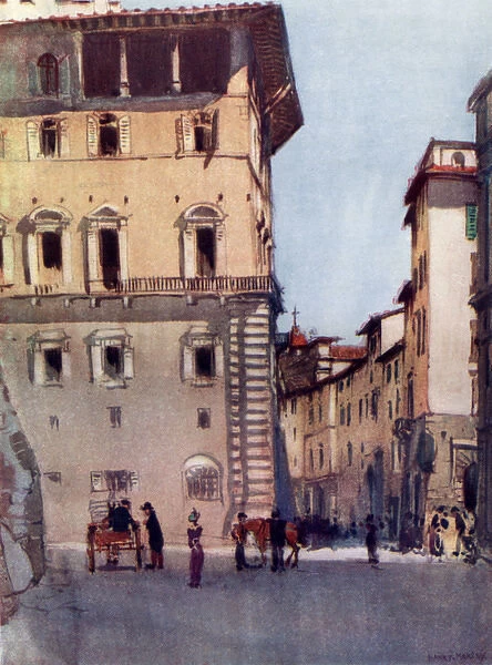 Italy - Loggia of the Palazzo Vecchio and Via de Leoni