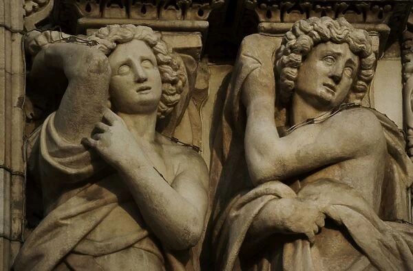 Italy. Milan. Cathedral. Gothic. 14th century. Sculture of t