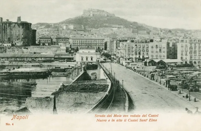 Framed Print : Italy - Naples - Strada del Molo Framed Print : Italy - Naples - Strada del Molo