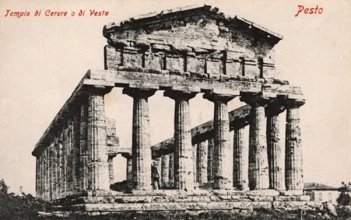 Framed Print : Italy - Paestum - The Temple of Athena