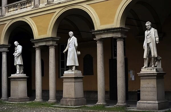 Italy. Pavia. Courtyard in University of Pavia