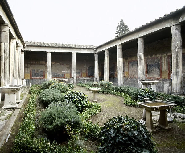 Italy. Pompeii. House of Vetti. Domus. 1st century AD. Peris