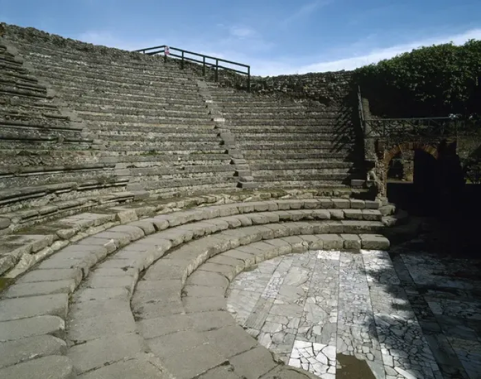 Framed Print : Italy. Pompeii. Small Theatre or odeon. 1st century B. C Framed Print : Italy. Pompeii. Small Theatre or odeon. 1st century B. C
