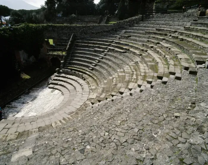 Framed Print : Italy. Pompeii. Small Theatre or odeon. 1st century B. C Framed Print : Italy. Pompeii. Small Theatre or odeon. 1st century B. C