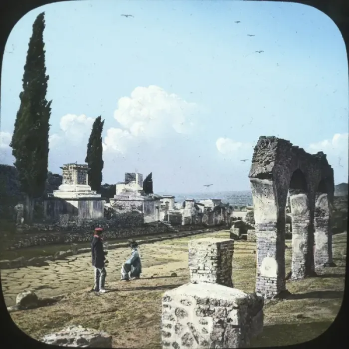 Framed Print : Italy - Pompeii - The Street of the Tombs Framed Print : Italy - Pompeii - The Street of the Tombs