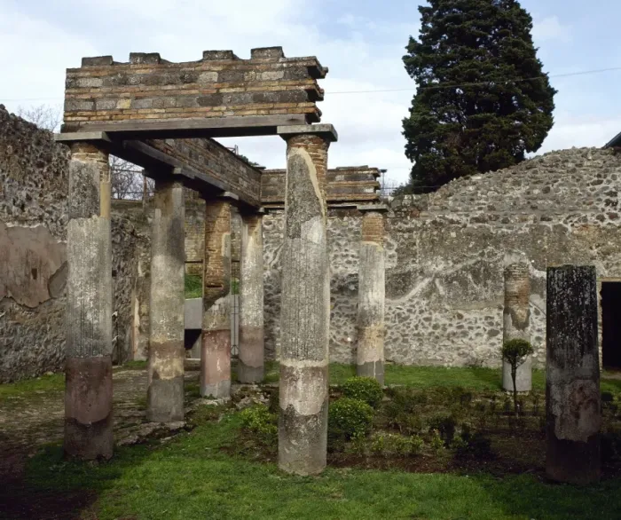 Framed Print : Italy. Pompeii. Villa of Diomedes. Atrium-peristyle Framed Print : Italy. Pompeii. Villa of Diomedes. Atrium-peristyle