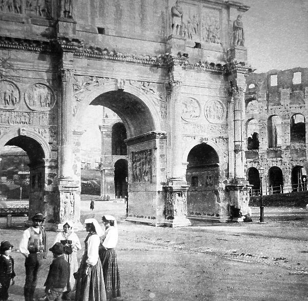 Italy Rome Arch of Constantine pre-1900