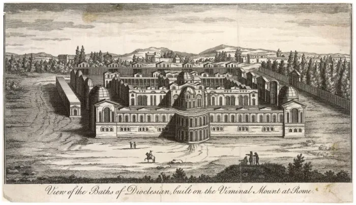 Framed Print : Italy Rome Baths Framed Print : Italy Rome Baths