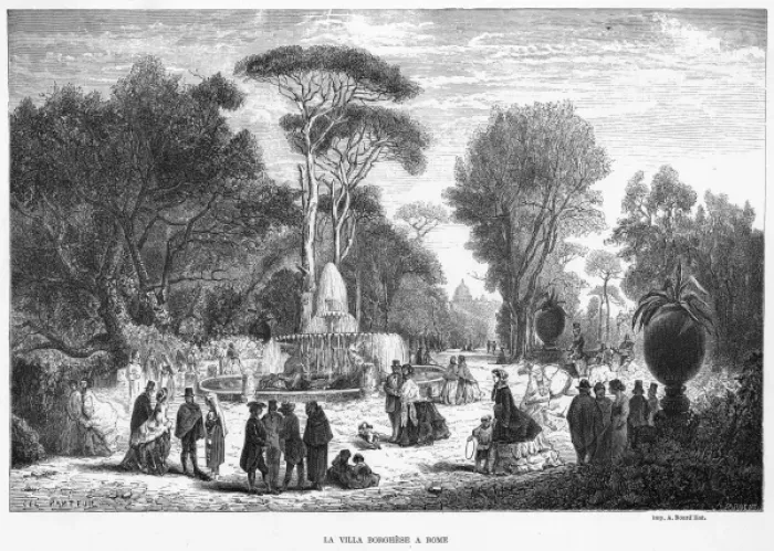 Framed Print : Italy Rome Borghese Framed Print : Italy Rome Borghese