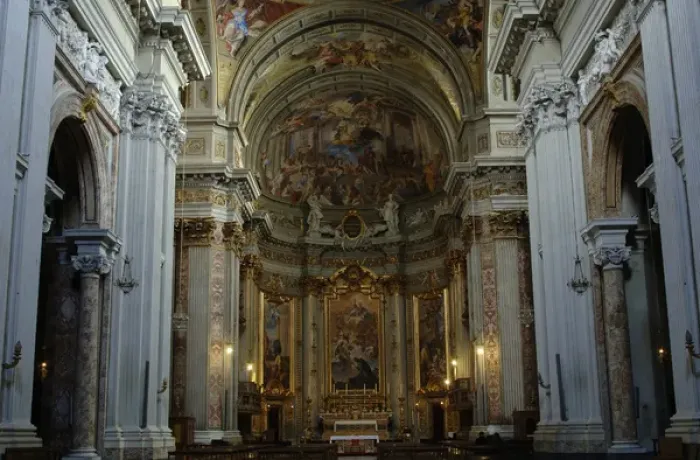 Framed Print : Italy. Rome. The Church of St. Ignatius of Loyola at Campus Framed Print : Italy. Rome. The Church of St. Ignatius of Loyola at Campus