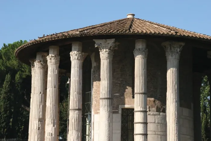 Framed Print : Italy. Rome. Circular Temple of Hercules Victor Framed Print : Italy. Rome. Circular Temple of Hercules Victor