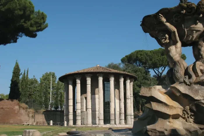 Framed Print : Italy. Rome. Circular Temple of Hercules Victor Framed Print : Italy. Rome. Circular Temple of Hercules Victor