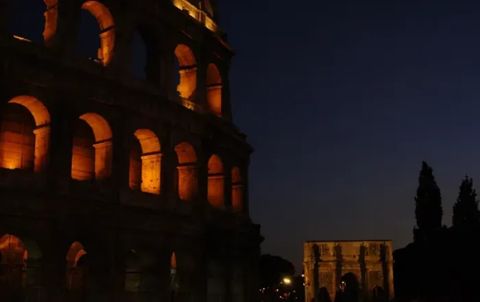 Framed Print : Italy. Rome. The Colosseum. 1st century A. C. Nocturnal view Framed Print : Italy. Rome. The Colosseum. 1st century A. C. Nocturnal view