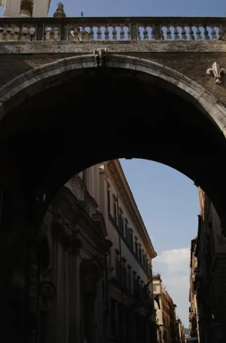 Framed Print : Italy. Rome. Farnese Arch in Via Giulia Framed Print : Italy. Rome. Farnese Arch in Via Giulia
