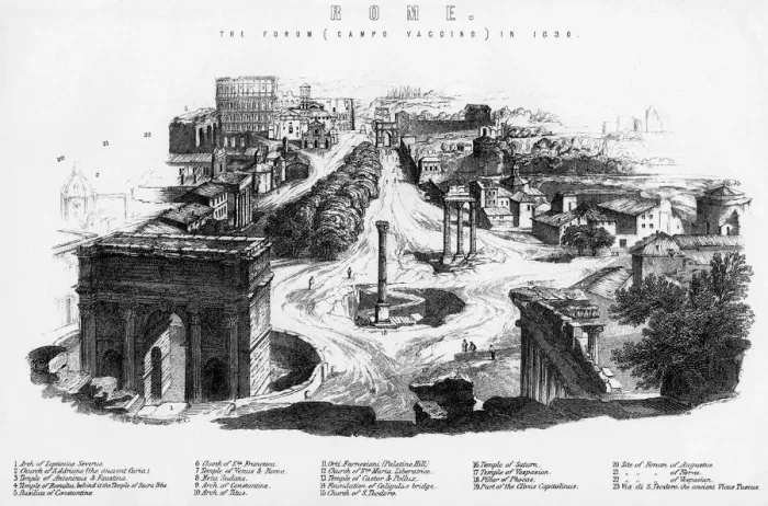 Framed Print : Italy Rome Forum Framed Print : Italy Rome Forum