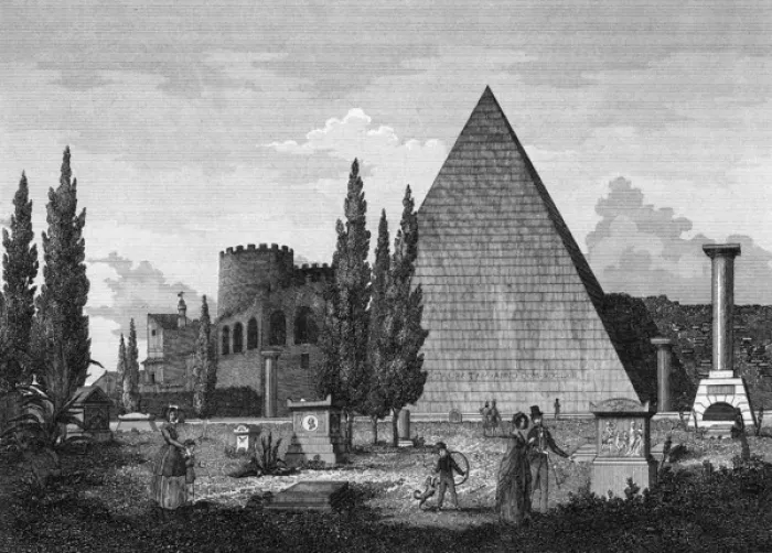 Framed Print : Italy Rome Piramide Framed Print : Italy Rome Piramide