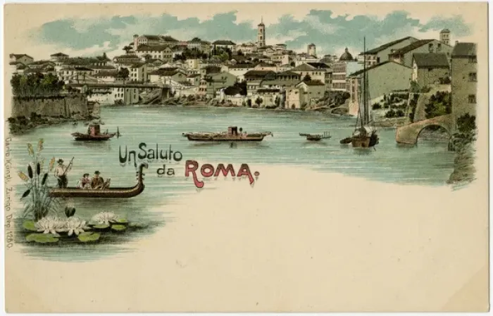Framed Print : Italy, Rome - River Tiber and view toward the Aventine Hill Framed Print : Italy, Rome - River Tiber and view toward the Aventine Hill
