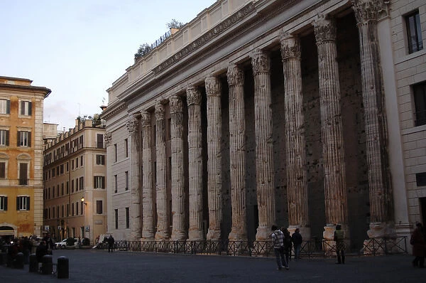 Italy. Rome. Temple of Hadrian or Hadrianeum. Year 145