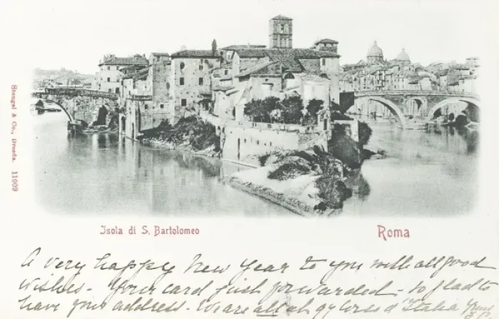 Framed Print : Italy - Rome - Tiber Island Framed Print : Italy - Rome - Tiber Island