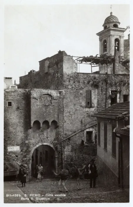 Framed Print : Italy - San Remo - The S. Giuseppe Gate - Old City Framed Print : Italy - San Remo - The S. Giuseppe Gate - Old City
