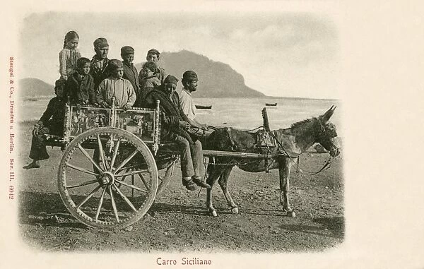 Italy - Sicilian Donkey Wagon (Carro)